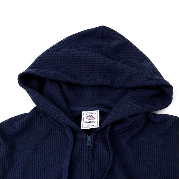 JEMORGAN ワッフル JD610-12S ジェーイーモーガン 通販 パーカー フーディー ジップアップパーカー フルジップパーカー サーマル 長袖 薄手 メンズ | JEMORGAN | 08