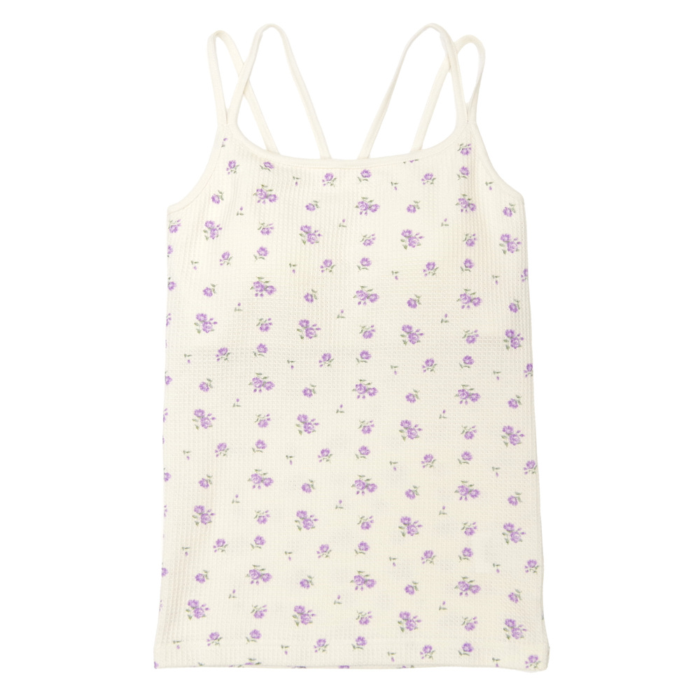 ワッフル 生地 花柄 通販 キャミソール JEMORGAN サーマル JD764-29S ジェーイーモーガン カップ付き ブランド レディース おしゃれ シンプル かわいい ワッフル | JEMORGAN | 04