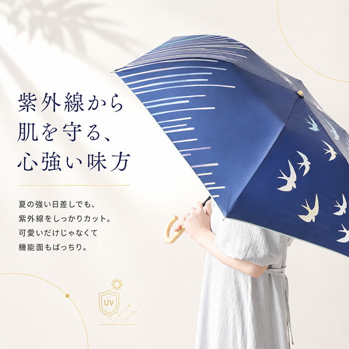 wacco ワッコ 折りたたみ傘 2段 晴雨兼用 通販 折り畳み傘 晴雨兼用傘 2段折傘 ニ段折傘 2段折りたたみ傘 雨傘 日傘 かさ カサ レディース傘 ニ段 | BACKYARD FAMILY | 11
