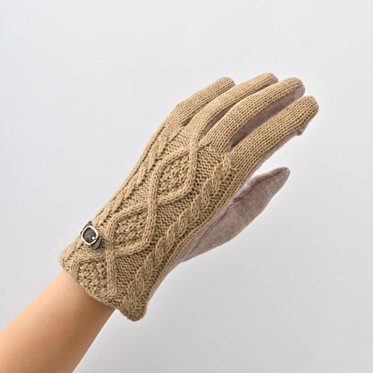 クロダ 手袋 レディース 通販 グローブ 手ぶくろ スマートフォン対応 スマホ 対応 ケーブルニット タッチパネル対応 ジャージ 防寒 通勤 プレゼント クロダ | KURODA | 07