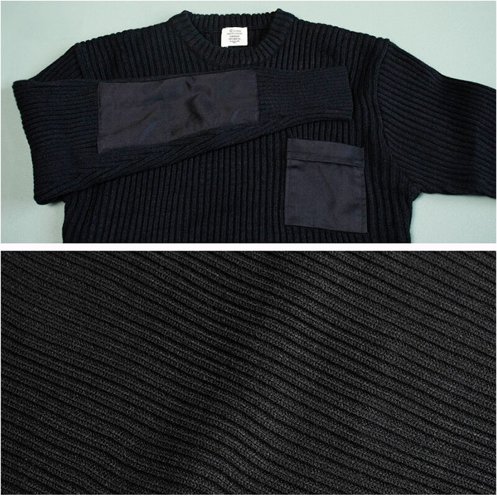 セーター メンズ 通販 コマンドセーター ミリタリーセーター 畦編みニットセーター 新品 JW045YN アクリル ポケット付 あぜ編みニット ニット セーター |  | 15