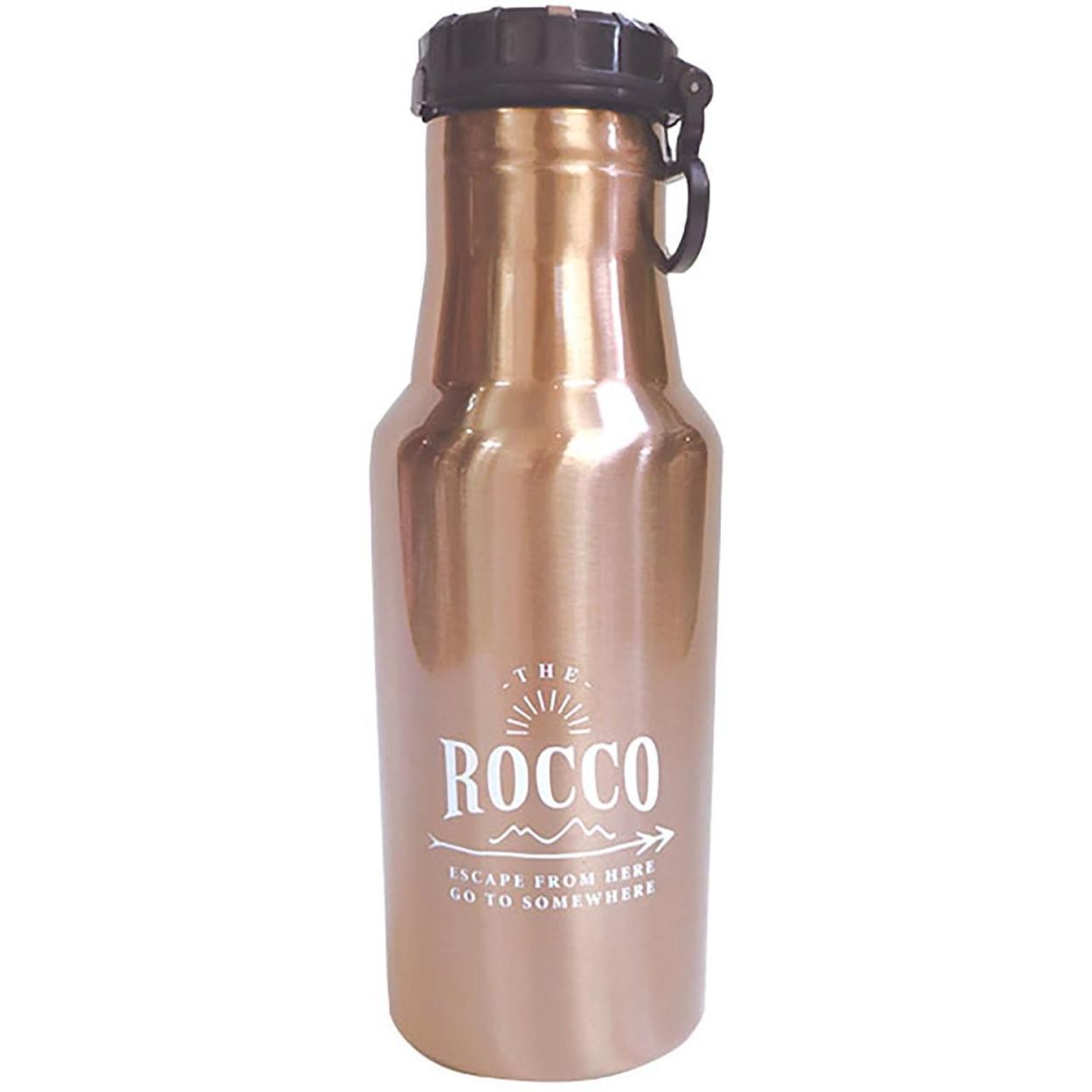 水筒 ステンレス 直飲み おしゃれ ステンレスボトル 500ml ROCCO ロッコ 通販 マグボトル 保冷 保温 ワンタッチ 洗いやすい