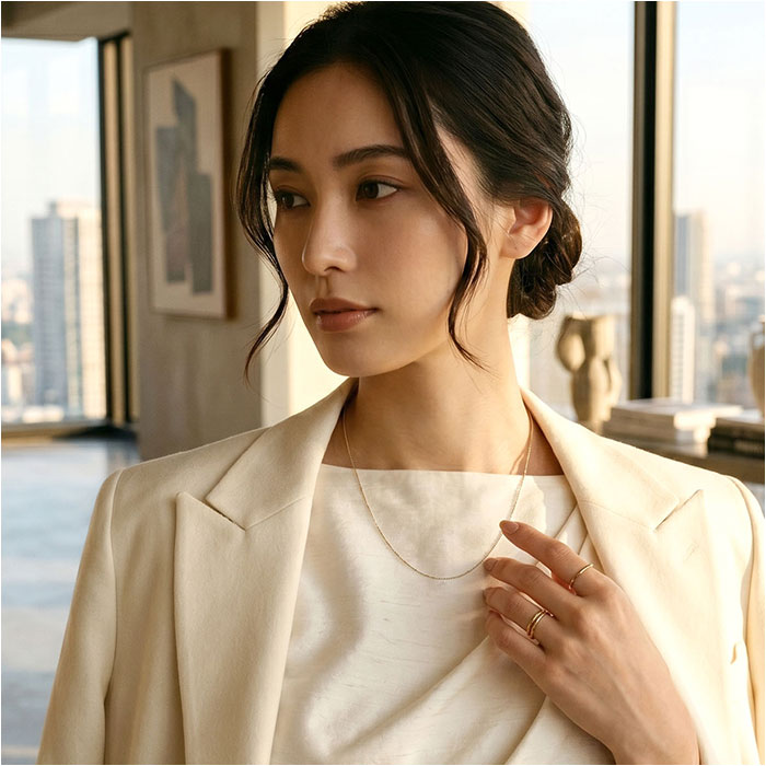 金 ネックレス 18金 通販 日本製 ネックレスチェーン チェーンネックレス 18K 長さ50cm チェーン k18 太さ1.0mm カットボールネックレス 金の画像