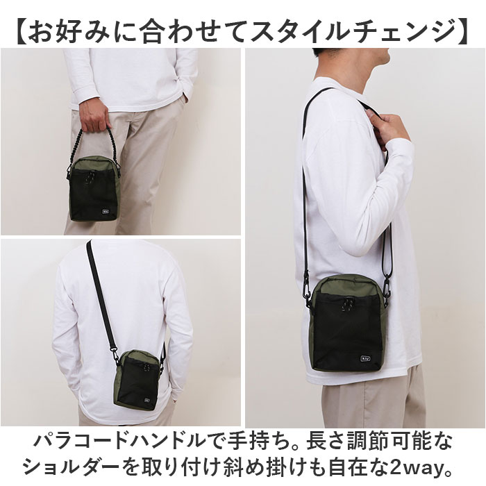 kiu キウ ショルダー k373 ミニ 通販 ミニショルダー ショルダーバッグ ショルダーバック 肩掛け ななめ掛け 斜めかけ パラコード付き メッシュ ポケット | KiU | 06