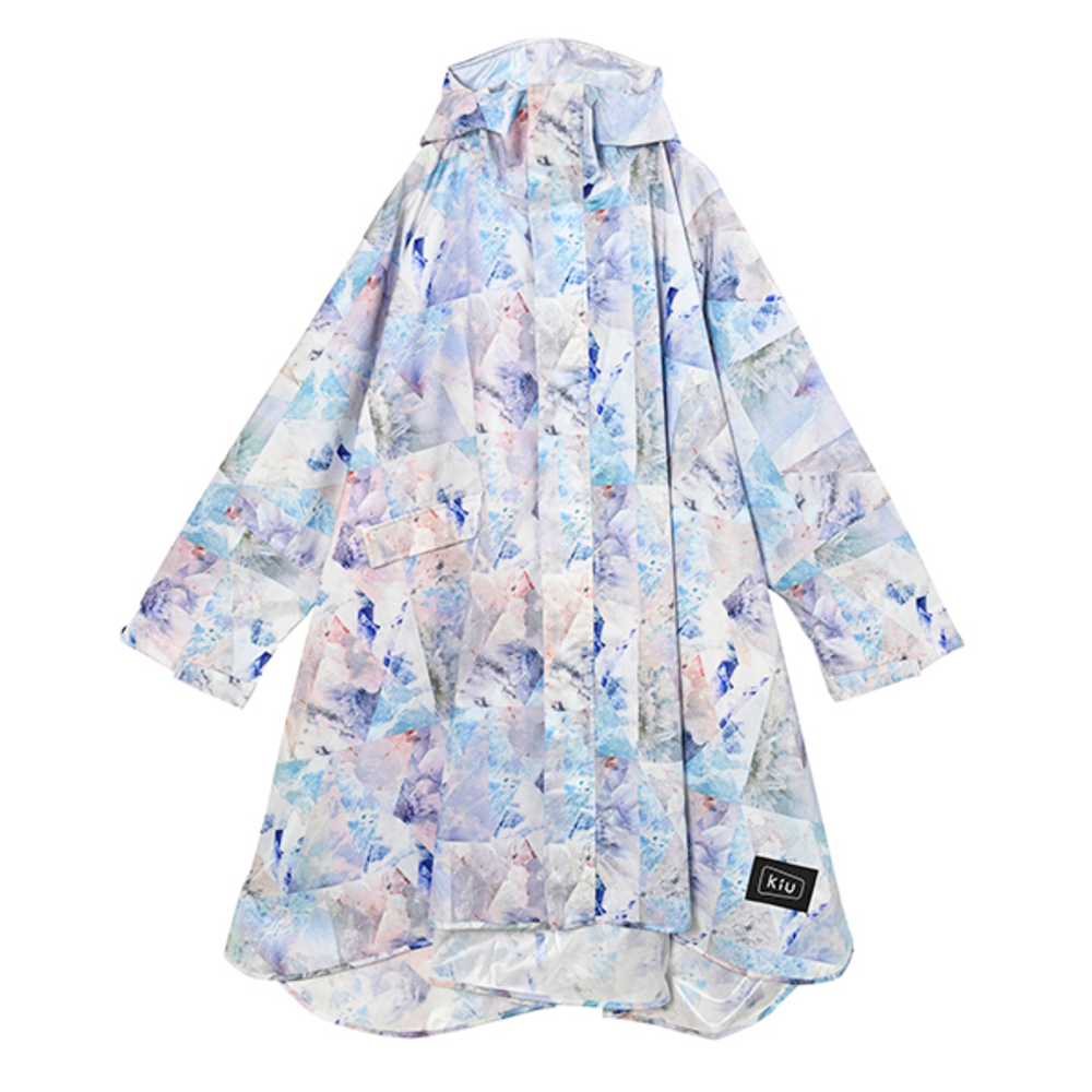 kiu キウ レインコート ポンチョ 通販 ポンチョスリーブ レインポンチョ 雨具 雨合羽 かっぱ 合羽 カッパ フルジップアップ フード ハイネック ポケット | KiU | 03