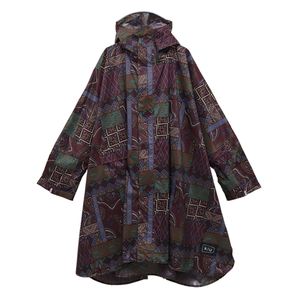 kiu キウ レインコート ポンチョ 通販 ポンチョスリーブ レインポンチョ 雨具 雨合羽 かっぱ 合羽 カッパ フルジップアップ フード ハイネック ポケット | KiU | 04