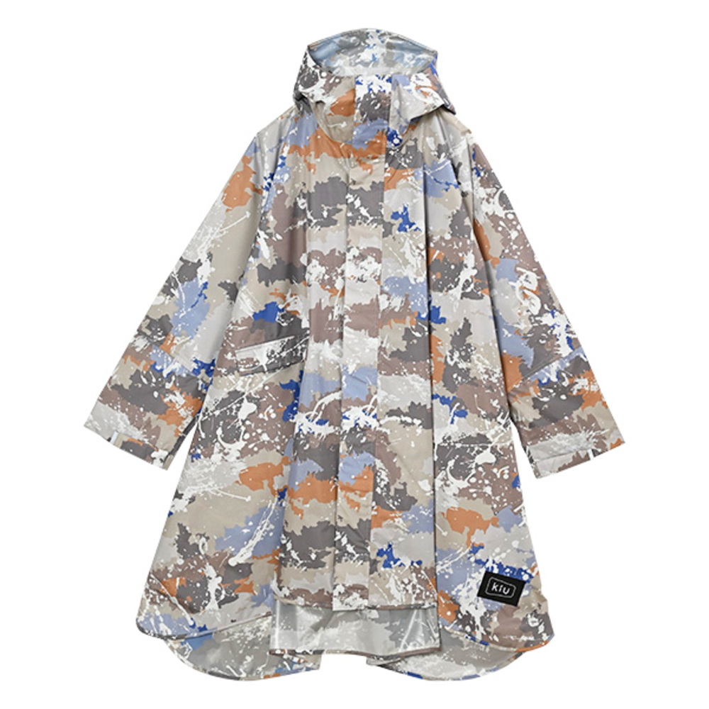 kiu キウ レインコート ポンチョ 通販 ポンチョスリーブ レインポンチョ 雨具 雨合羽 かっぱ 合羽 カッパ フルジップアップ フード ハイネック ポケット | KiU | 05