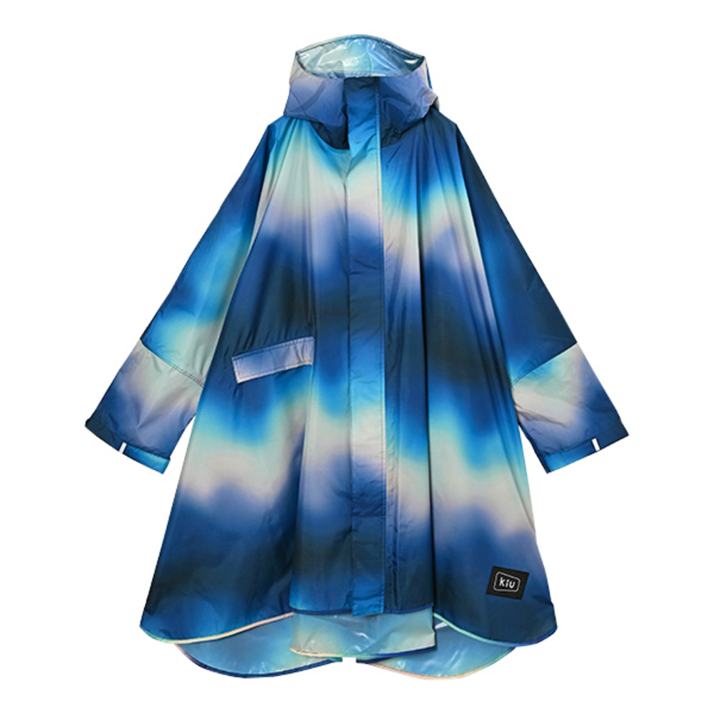 kiu キウ レインコート ポンチョ 通販 ポンチョスリーブ レインポンチョ 雨具 雨合羽 かっぱ 合羽 カッパ フルジップアップ フード ハイネック ポケット | KiU | 07