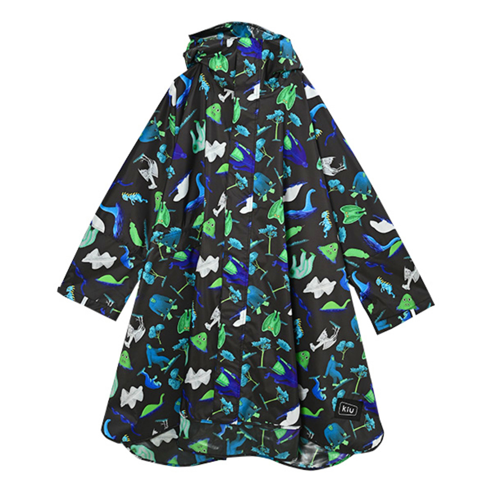 kiu キウ レインコート ポンチョ 通販 ポンチョスリーブ レインポンチョ 雨具 雨合羽 かっぱ 合羽 カッパ フルジップアップ フード ハイネック ポケット | KiU | 15