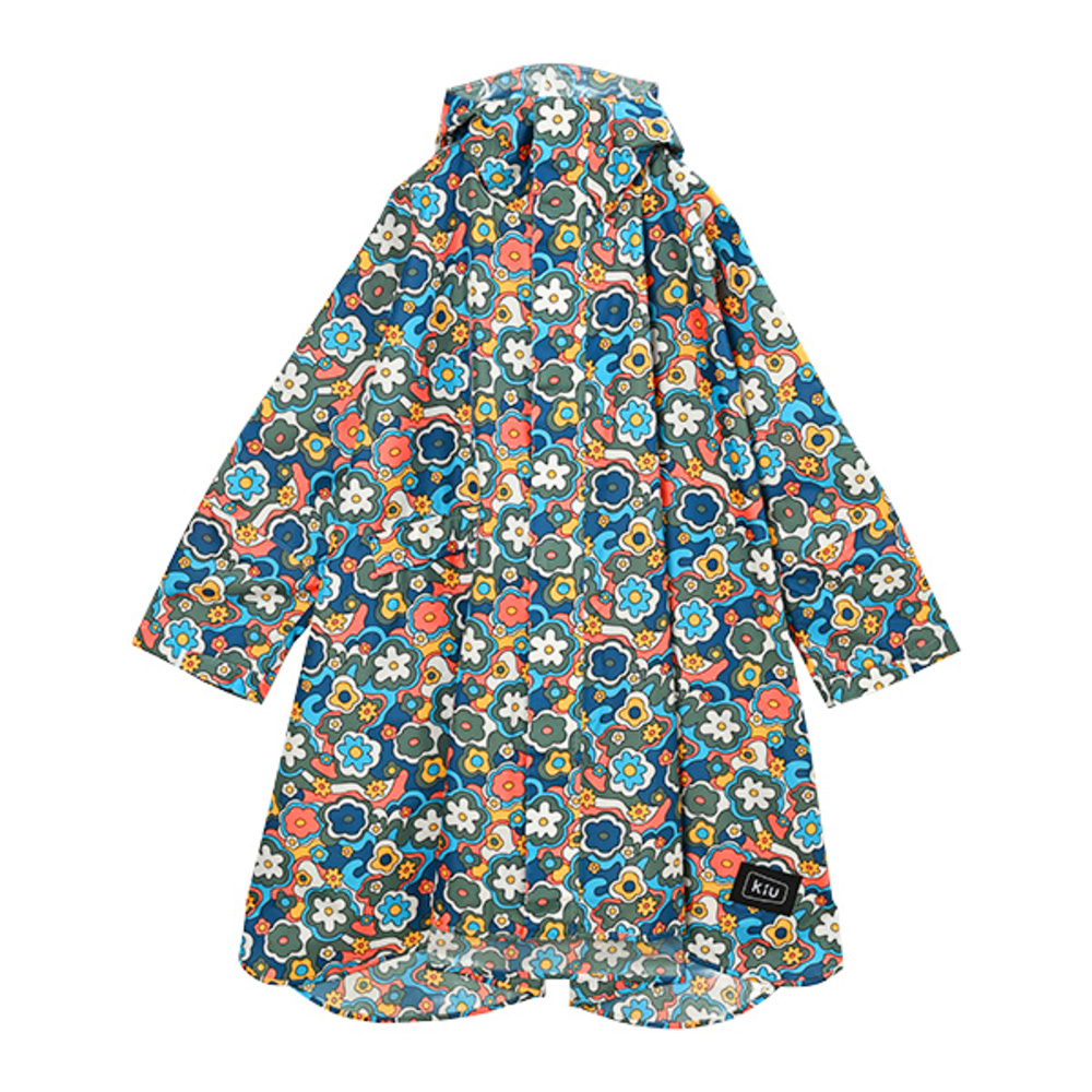 kiu キウ レインコート ポンチョ 通販 ポンチョスリーブ レインポンチョ 雨具 雨合羽 かっぱ 合羽 カッパ フルジップアップ フード ハイネック ポケット | KiU | 09