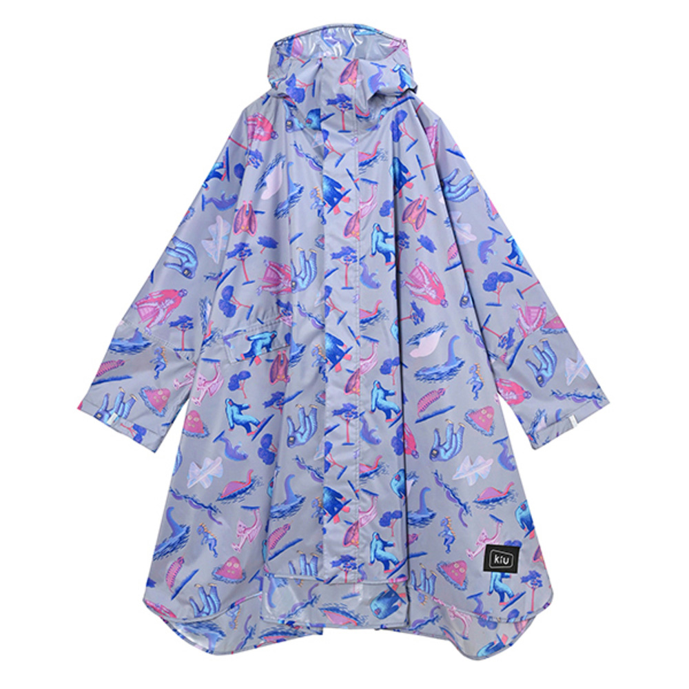 kiu キウ レインコート ポンチョ 通販 ポンチョスリーブ レインポンチョ 雨具 雨合羽 かっぱ 合羽 カッパ フルジップアップ フード ハイネック ポケット | KiU | 14