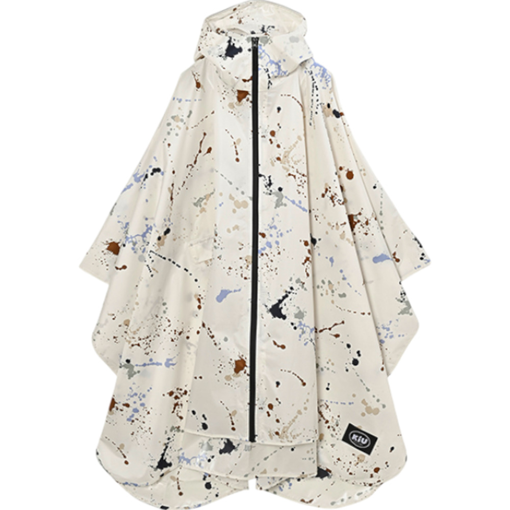 kiu キウ レインコート ポンチョ 通販 ポンチョスリーブ レインポンチョ 雨具 雨合羽 かっぱ 合羽 カッパ フルジップアップ フード ハイネック アウトドア | KiU | 01