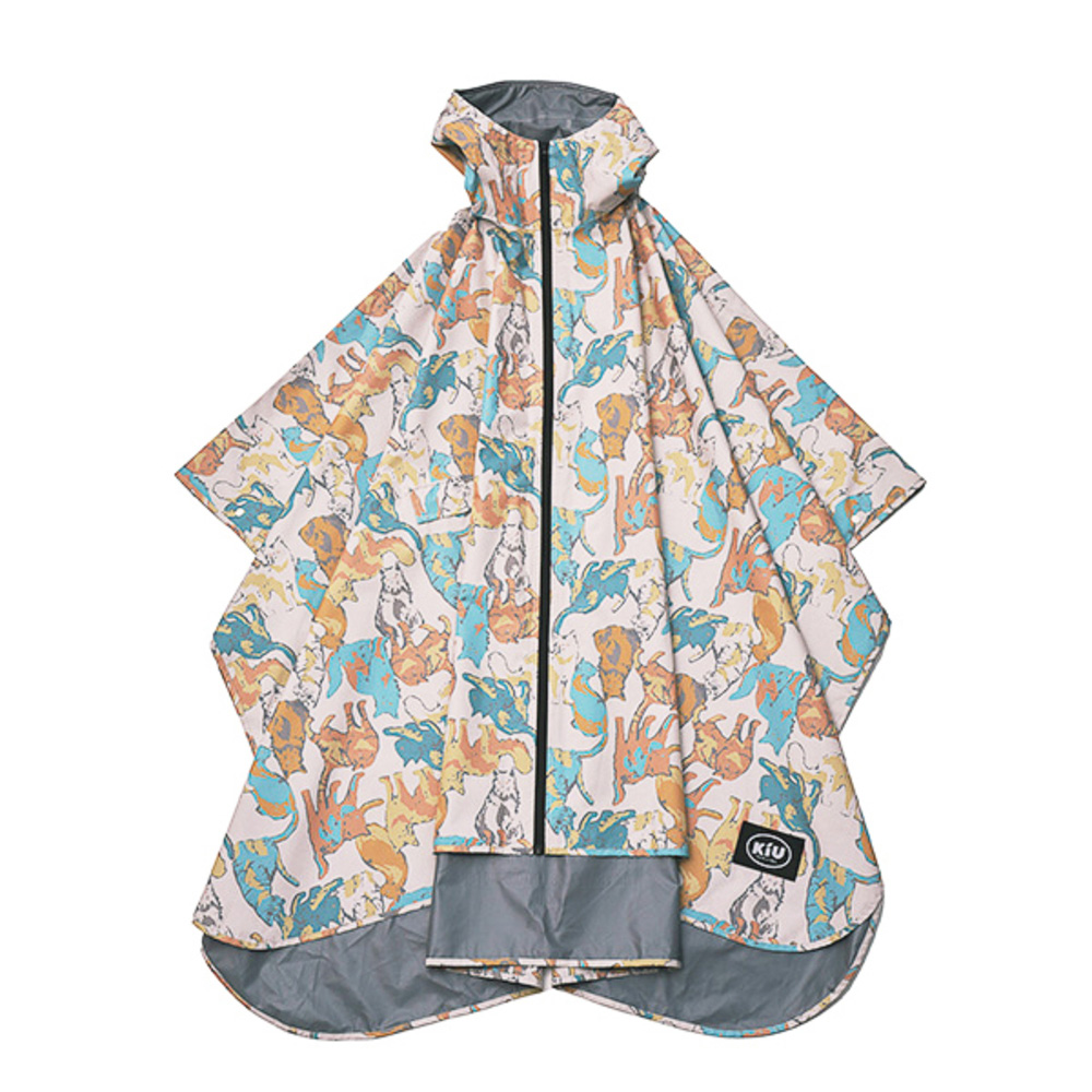 kiu キウ レインコート ポンチョ 通販 ポンチョスリーブ レインポンチョ 雨具 雨合羽 かっぱ 合羽 カッパ フルジップアップ フード ハイネック アウトドア | KiU | 12