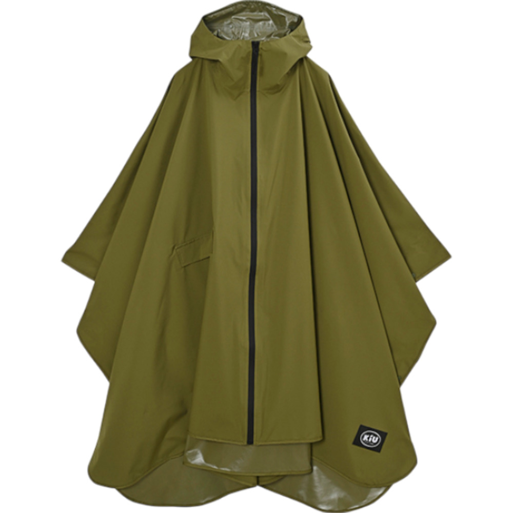 kiu キウ レインコート ポンチョ 通販 ポンチョスリーブ レインポンチョ 雨具 雨合羽 かっぱ 合羽 カッパ フルジップアップ フード ハイネック アウトドア | KiU | 10