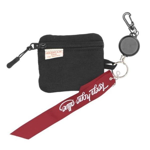 パスケース リール付き 通販 メンズ レディース 小銭入れ icカードケース おしゃれ コインケース シンプル 無地 旅行 おでかけ 子供 学生 通勤 通学 パスケース | Holiday A.M. | 03