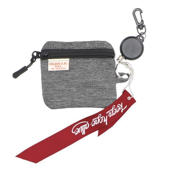 パスケース リール付き 通販 メンズ レディース 小銭入れ icカードケース おしゃれ コインケース シンプル 無地 旅行 おでかけ 子供 学生 通勤 通学 パスケース | Holiday A.M. | 02