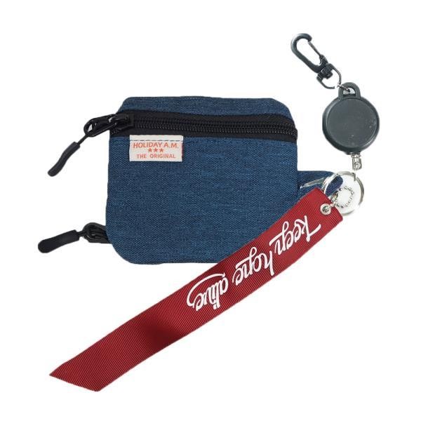 パスケース リール付き 通販 メンズ レディース 小銭入れ icカードケース おしゃれ コインケース シンプル 無地 旅行 おでかけ 子供 学生 通勤 通学 パスケース | Holiday A.M. | 01