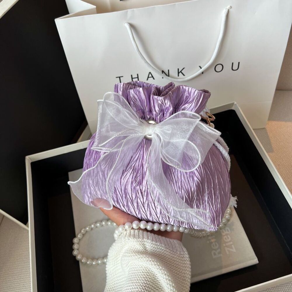 ショルダーポーチ 巾着 レース リボン 通販 ポーチ 巾着ショルダー 巾着バッグ 巾着バック 巾着袋 ミニバッグ ミニバック ショルダー 斜めがけ ショルダーポーチ | BACKYARD FAMILY | 02