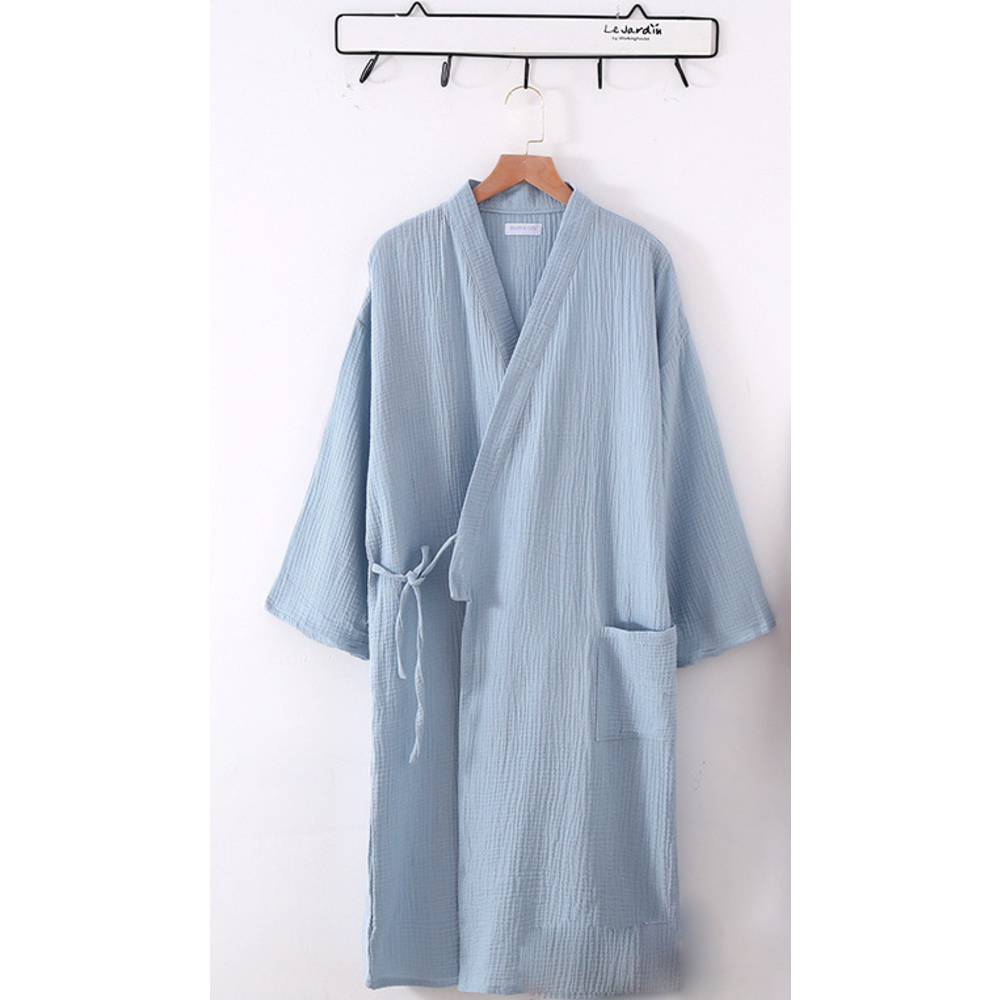 バスローブ 薄手 通販 湯上り 着 ガウン ナイトガウン 部屋着 ナイトウェア ルームウェア 綿 コットン レディース メンズ ワンオペ ママ バスローブ | ブランド登録なし | 06