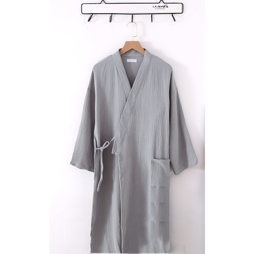 バスローブ 薄手 通販 湯上り 着 ガウン ナイトガウン 部屋着 ナイトウェア ルームウェア 綿 コットン レディース メンズ ワンオペ ママ バスローブ | ブランド登録なし | 03