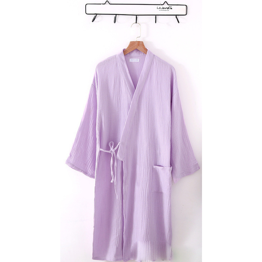 バスローブ 薄手 通販 湯上り 着 ガウン ナイトガウン 部屋着 ナイトウェア ルームウェア 綿 コットン レディース メンズ ワンオペ ママ バスローブ | ブランド登録なし | 05