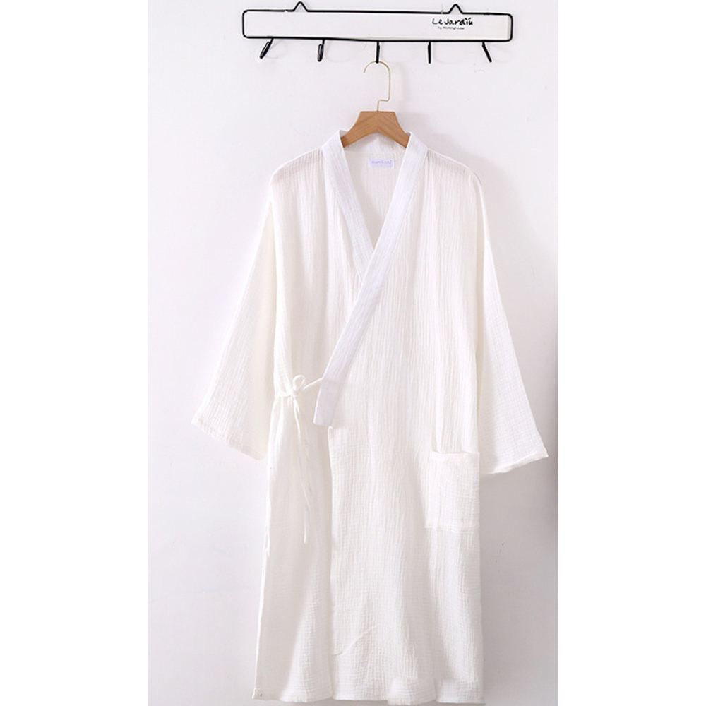 バスローブ 薄手 通販 湯上り 着 ガウン ナイトガウン 部屋着 ナイトウェア ルームウェア 綿 コットン レディース メンズ ワンオペ ママ バスローブ | ブランド登録なし | 02