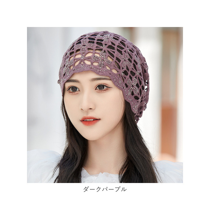 レースヘアキャップ 通販レースヘアキャップ レディース 帽子 レース ケア帽子 医療用帽子 ヘアキャップ 通気性 エレガント 蒸れにくい 白髪 レースヘアキャップ | ブランド登録なし | 12