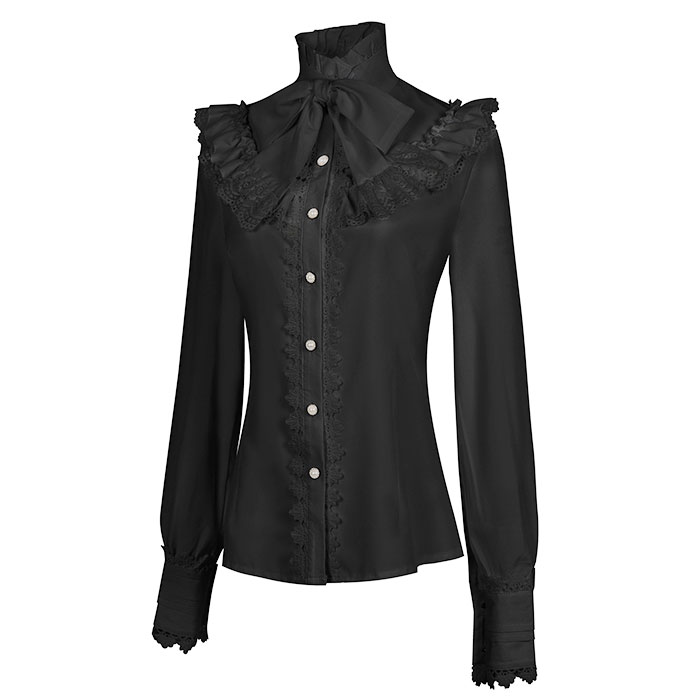 ブラウス レース レディース 通販 シャツ コスプレ フリル 長袖 フォーマル ハイネック リボン 春秋 春 秋 上質 レトロ イベント ロリータ ロリィタ ブラウス |  | 10