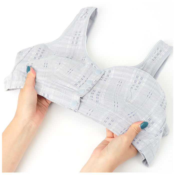 前開き ブラジャー 通販 前開きブラジャー ブラ ナイトブラ マタニティブラ 授乳ブラ 伸縮性 フルカップ 前あき ボタン コットン 綿 フロントボタン 前開き | BACKYARD FAMILY | 10