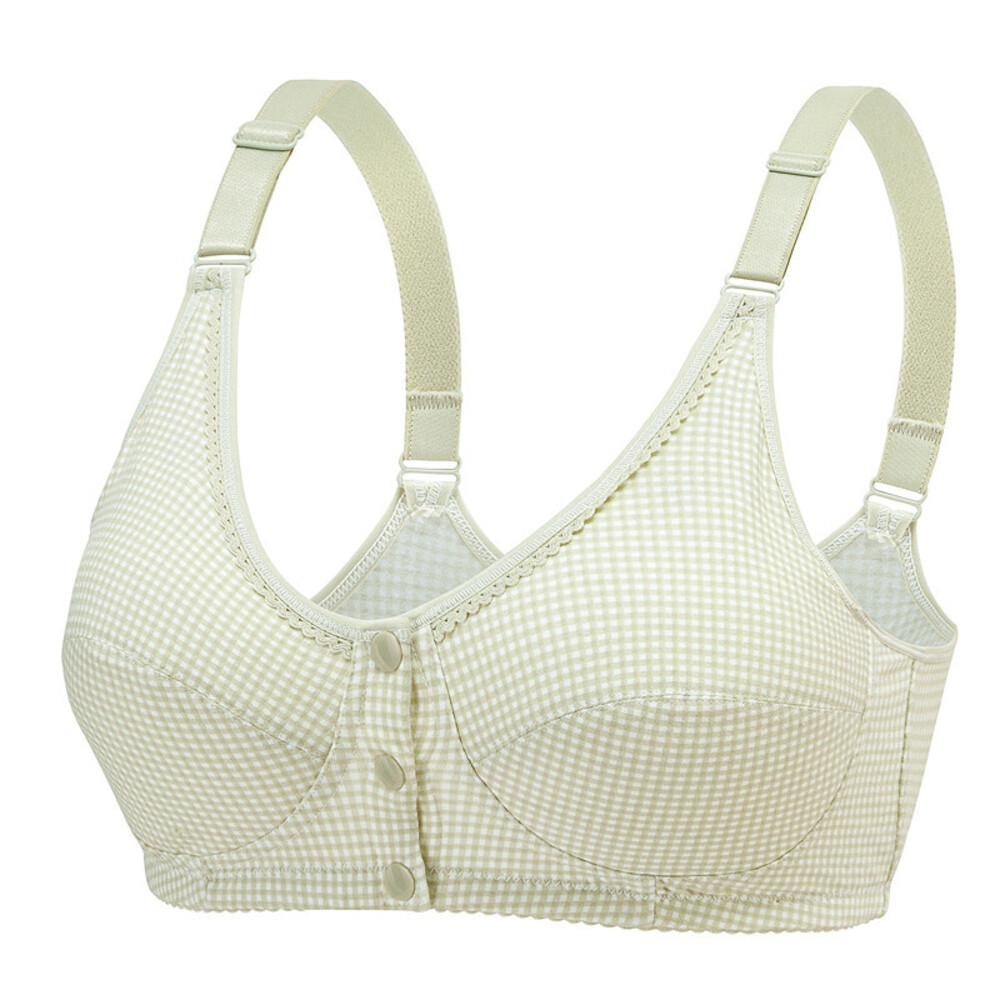 前開き ブラジャー 通販 前開きブラジャー ブラ ナイトブラ マタニティブラ 授乳ブラ フルカップ 前あき ボタン コットン 綿 吸汗性 通気性 前開き | BACKYARD FAMILY | 01