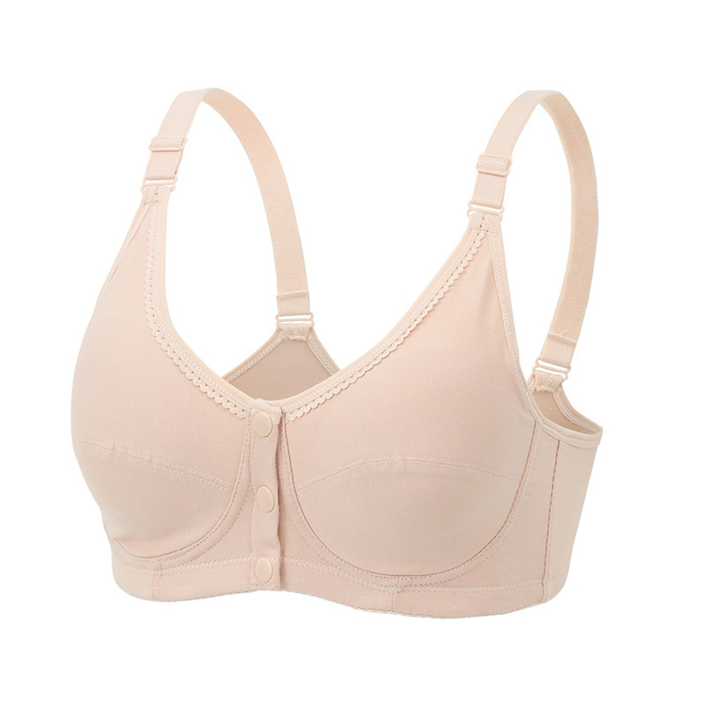 前開き ブラジャー 通販 前開きブラジャー ブラ ナイトブラ マタニティブラ 授乳ブラ フルカップ 前あき ボタン コットン 綿 吸汗性 通気性 前開き | BACKYARD FAMILY | 05