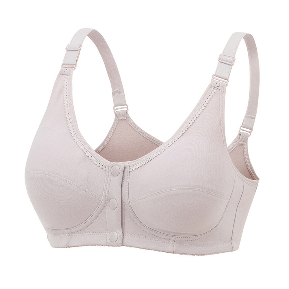 前開き ブラジャー 通販 前開きブラジャー ブラ ナイトブラ マタニティブラ 授乳ブラ フルカップ 前あき ボタン コットン 綿 吸汗性 通気性 前開き | BACKYARD FAMILY | 06