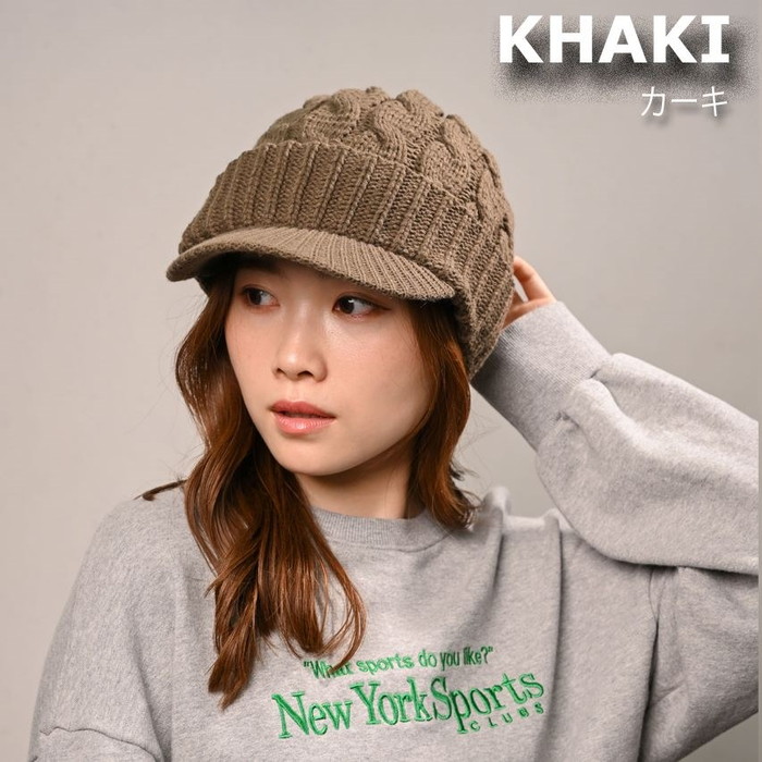 キャスケット レディース 秋冬 通販 つば付きニット帽 帽子 冬 秋 ニット帽子 ニットキャップ つば付 キャスケット帽子 かわいい 無地 洗える 手洗い |  | 12