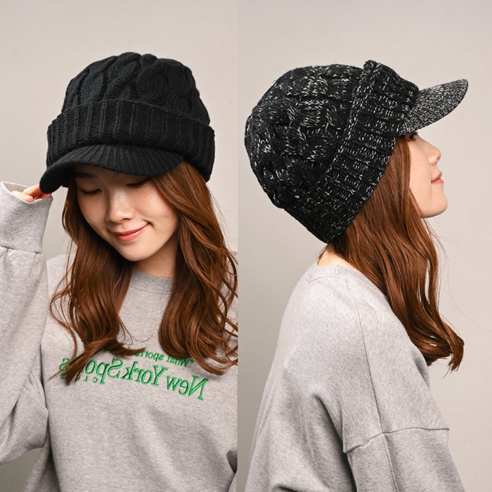 キャスケット レディース 秋冬 通販 つば付きニット帽 帽子 冬 秋 ニット帽子 ニットキャップ つば付 キャスケット帽子 かわいい 無地 洗える 手洗い |  | 16
