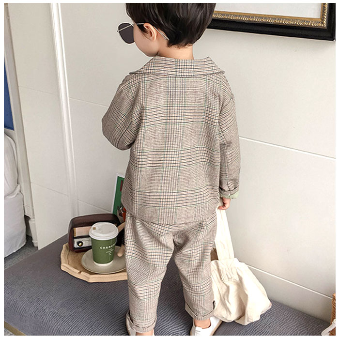 フォーマルスーツ キッズ カジュアル チェック柄 通販 パンツスーツ フォーマル スーツ カジュアルスーツ ジャケット ズボン パンツ 子供服 子ども服 | BACKYARD FAMILY | 04