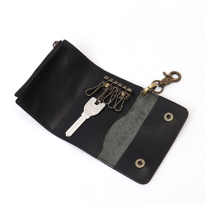 キーケース 通販キーケース 革 小銭入れ 栃木 レザーキーケース コインケース キーホルダー カードケース お札 カード 栃木レザー 本革 メンズ  キーケース | r. | 16