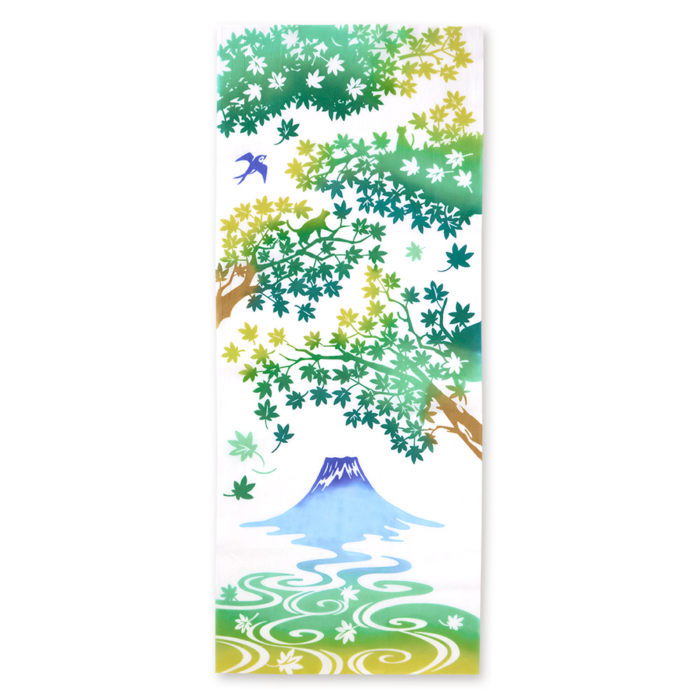 通販JIKAN STYLE てぬぐい 手ぬぐい タペストリー 手拭い 絵てぬぐい 絵手拭い 約 90×35cm 壁掛け おしゃれ かわいい インテリア 和柄 和風 タオル 日本製 | Fuji（釣り） | 17