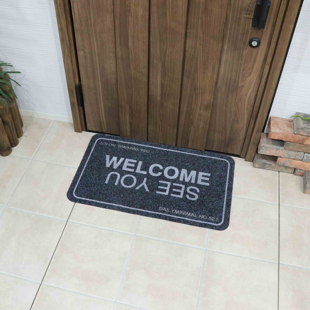 玄関マット 通販玄関マット 屋外 屋内 75×45cm ドアマット エントランスマット 室内 マット 玄関まっと ラグ 洗える 泥落とし ...