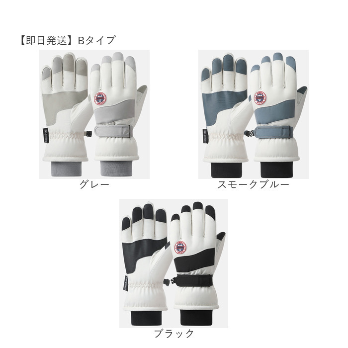 スキーグローブ レディース メンズ 通販 スキー グローブ 手袋 スノーグローブ 5本指 裏起毛 スマホ対応 保温 滑り止め すべり止め 暖かい スキーグローブ | DNS | 14