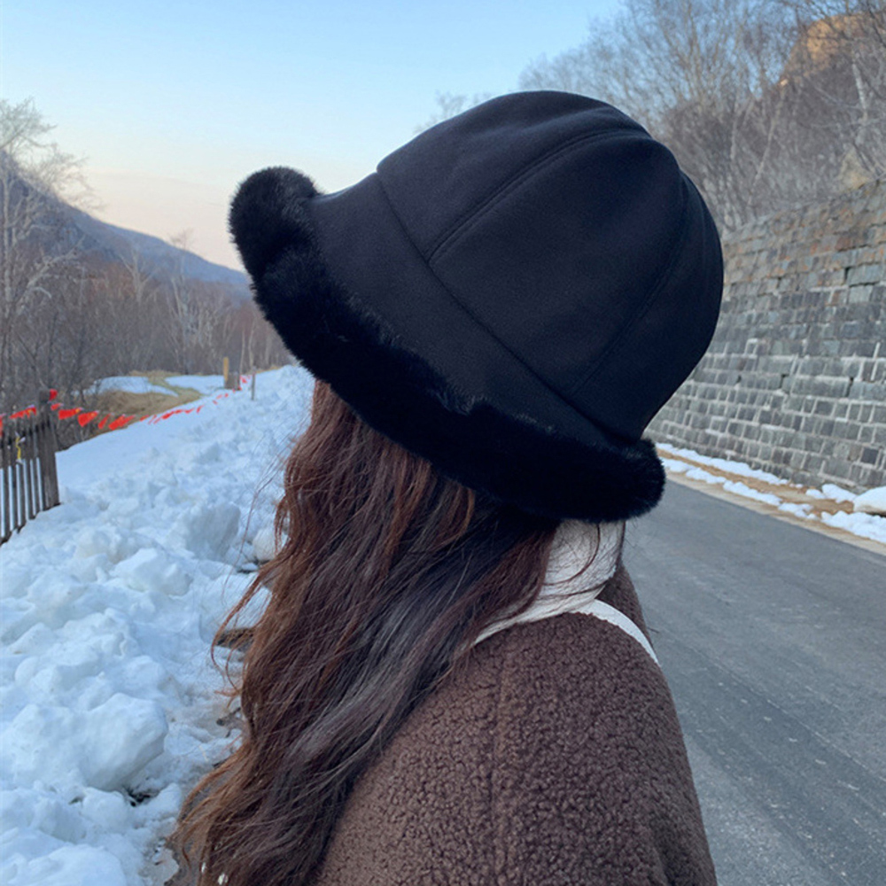 バケット ハット レディース 冬 通販 バケットハット 秋冬 帽子 バケハ ファーハット ボアハット もこもこ ふわふわ つば広 あったか 暖かい 温かい バケット |  | 01