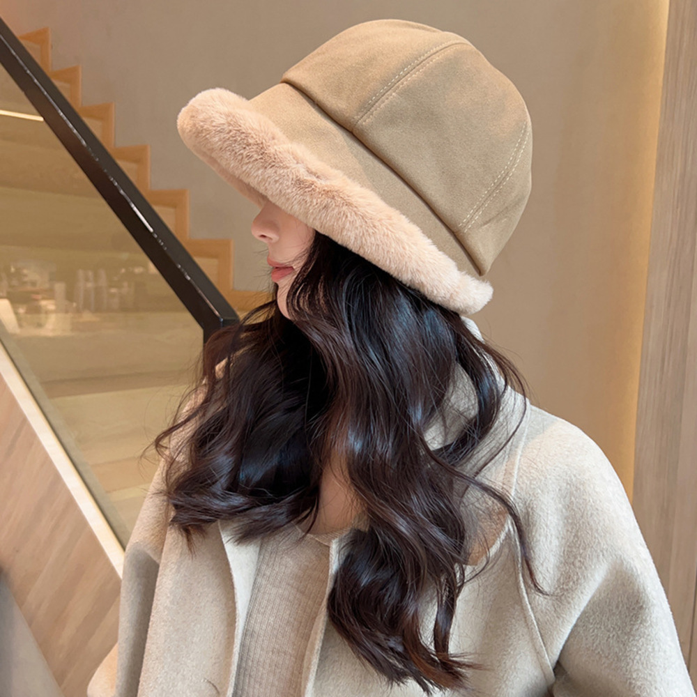 バケット ハット レディース 冬 通販 バケットハット 秋冬 帽子 バケハ ファーハット ボアハット もこもこ ふわふわ つば広 あったか 暖かい 温かい バケット |  | 02