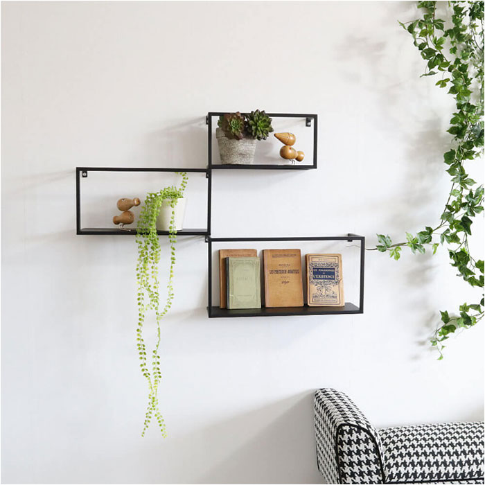 ウォールラック　アイアンラック　壁付ラック ラダーラック 立て掛け アイアン スリム おしゃれ 壁面収納 ウォール