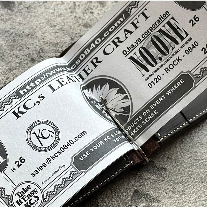 KC,s 財布 ケイシイズ KIB302 通販 日本製 マネークリップ 本革 牛革 レザー ブランド kc,s ケーシーズ メンズ ケイシーズ 薄い カード入れ付き | KC,s | 08