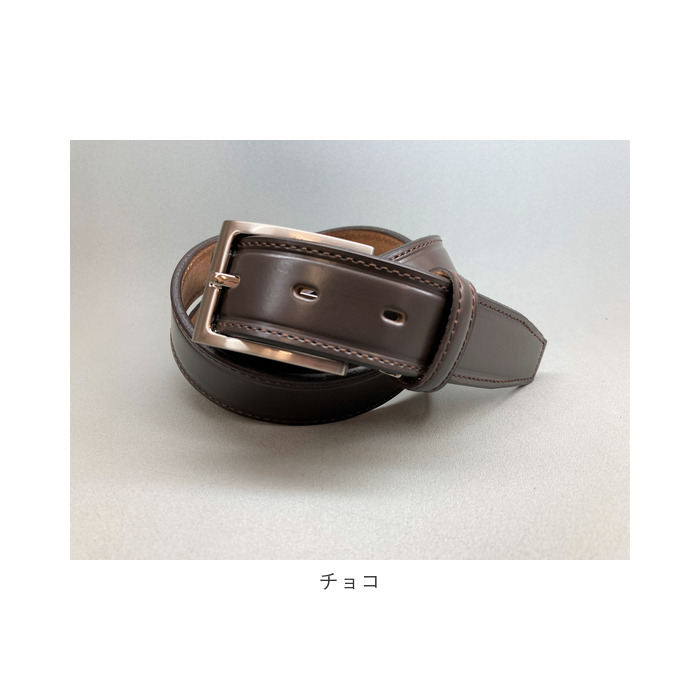 ベルト 通販ベルト メンズ 革工房いんのしま KIB501 メンズベルト 革ベルト レザーベルト 紳士ベルト 再生皮革 リサイクルレザー 幅 30mm W 100cm ベルト | CHAMBER | 14