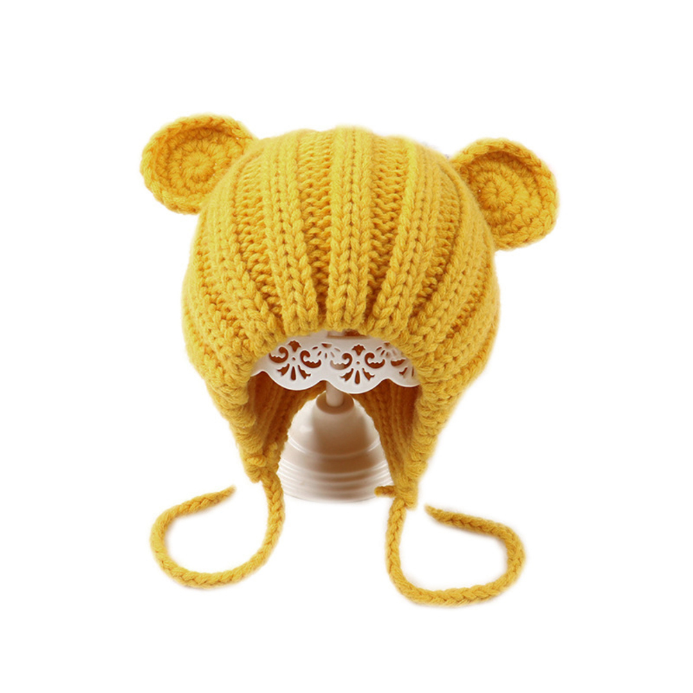 ベビー 通販ベビー 帽子 冬 耳付き 子供 赤ちゃん ニット帽 女の子 男の子 くま 新生児 かわいい おしゃれ リブ編み あったか ベビー帽子 キッズ帽子 ベビー | BACKYARD FAMILY | 06