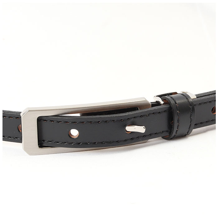 ベルト 通販ベルト レディース 細い 革工房いんのしま KIL011 レディースベルト 革ベルト レザーベルト 細ベルト 再生皮革 リサイクルレザー 幅 15mm W ベルト | KIL | 10