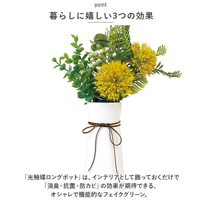 フェイクグリーン 光触媒 消臭 花（造花、アートフラワー）の商品一覧