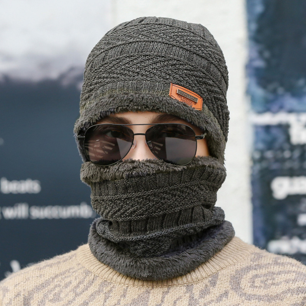 ニット帽 通販ニット帽 レディース スヌード 2点セット ニット帽子 ニット 帽子 裏起毛 ふわふわ もこもこ ふんわり 無地 編み目 ゆったり あったか ニット帽 | ブランド登録なし | 04