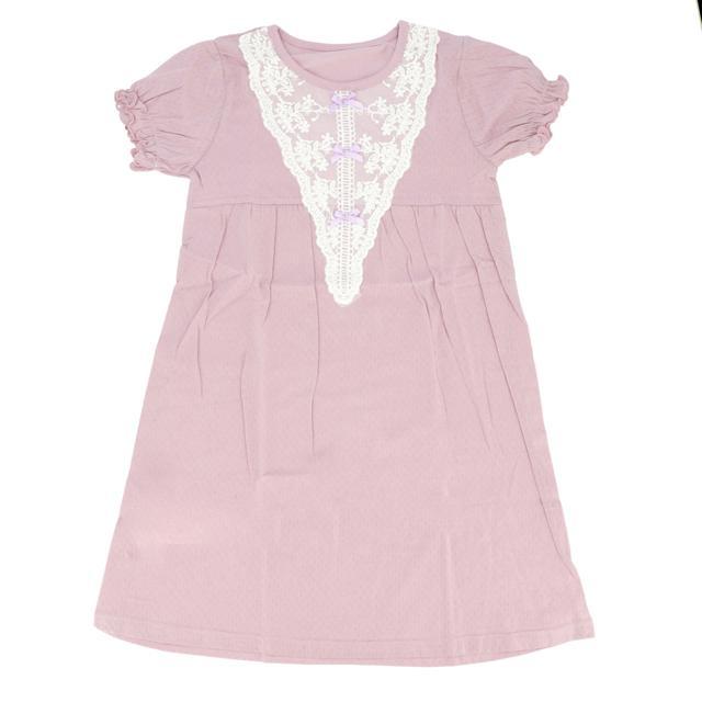 パジャマ キッズ 女の子 通販 半袖 ワンピース 150 140 130 120 110 cm センチ ルームウェア 子供服 部屋着 子ども 可愛い 春 春夏 ナイトウェア 夏用 パジャマ |  | 04