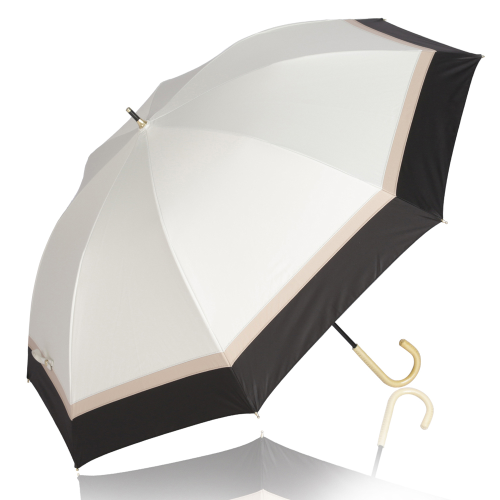 KIZAWA 日傘 完全遮光 通販 傘 55cm 1級遮光 晴雨兼用傘 長傘 雨傘 レディース 10...